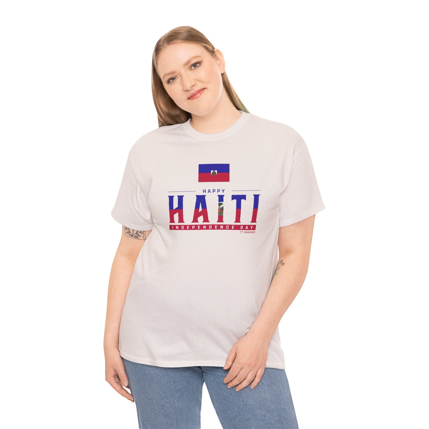 Unisex Heavy Haiti Katoenen T-shirt