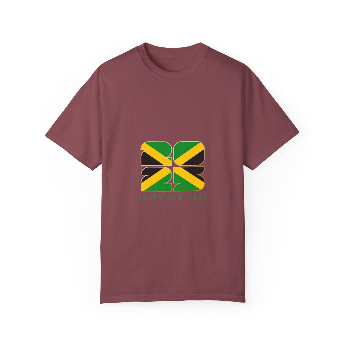 Jamaican Happy New Year Unisex Garment-Dyed T-Shirt