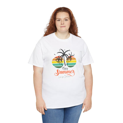 Unisex Zware Dominica Katoenen T-shirt