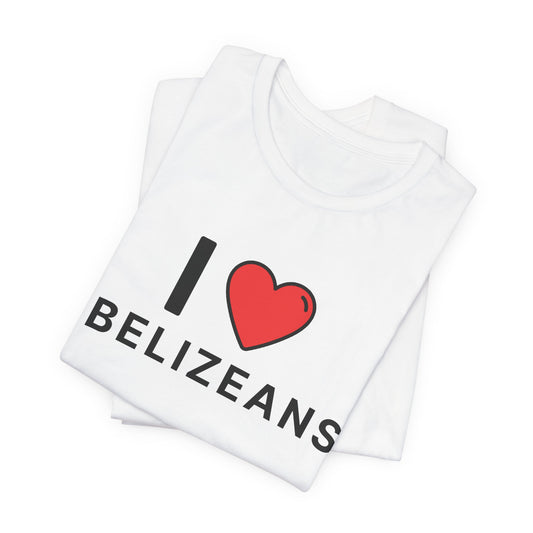 Unisex Jersey Belize T-shirt met korte mouwen 