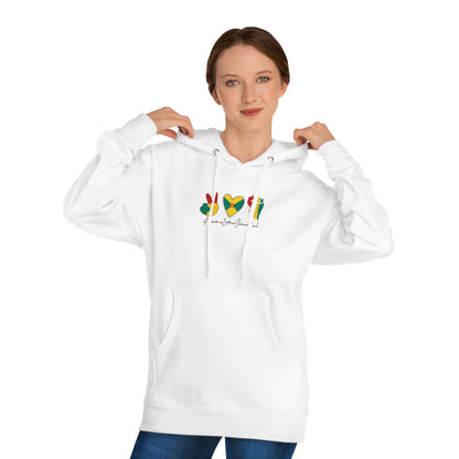 Peace love Grenadian Essential Unisex Hooded Sweatshirt