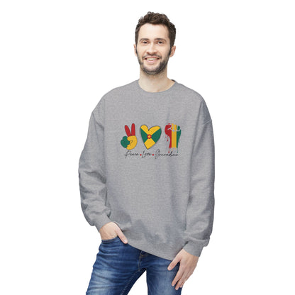 Peace love Grenadian Essential T-Shirt Softstyle Fleece Crewneck Sweatshirt