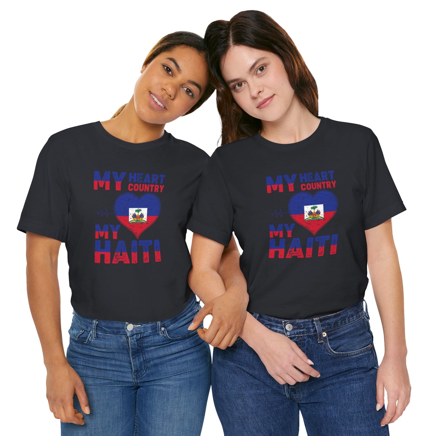 Unisex Jersey Haiti T-shirt met korte mouwen