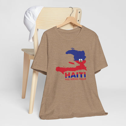 Unisex Jersey Haiti T-shirt met korte mouwen