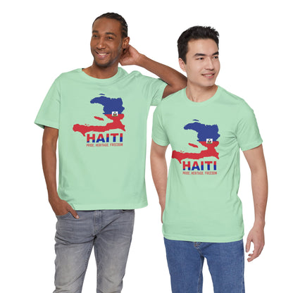 Unisex Jersey Haiti T-shirt met korte mouwen