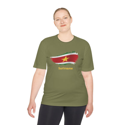 Unisex vochtafvoerend Suriname T-shirt