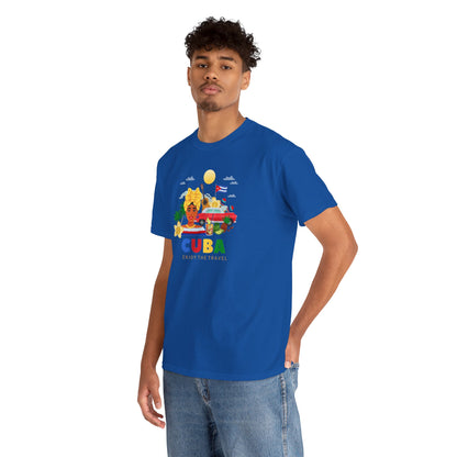 Unisex Zware Cuba Katoenen T-shirt