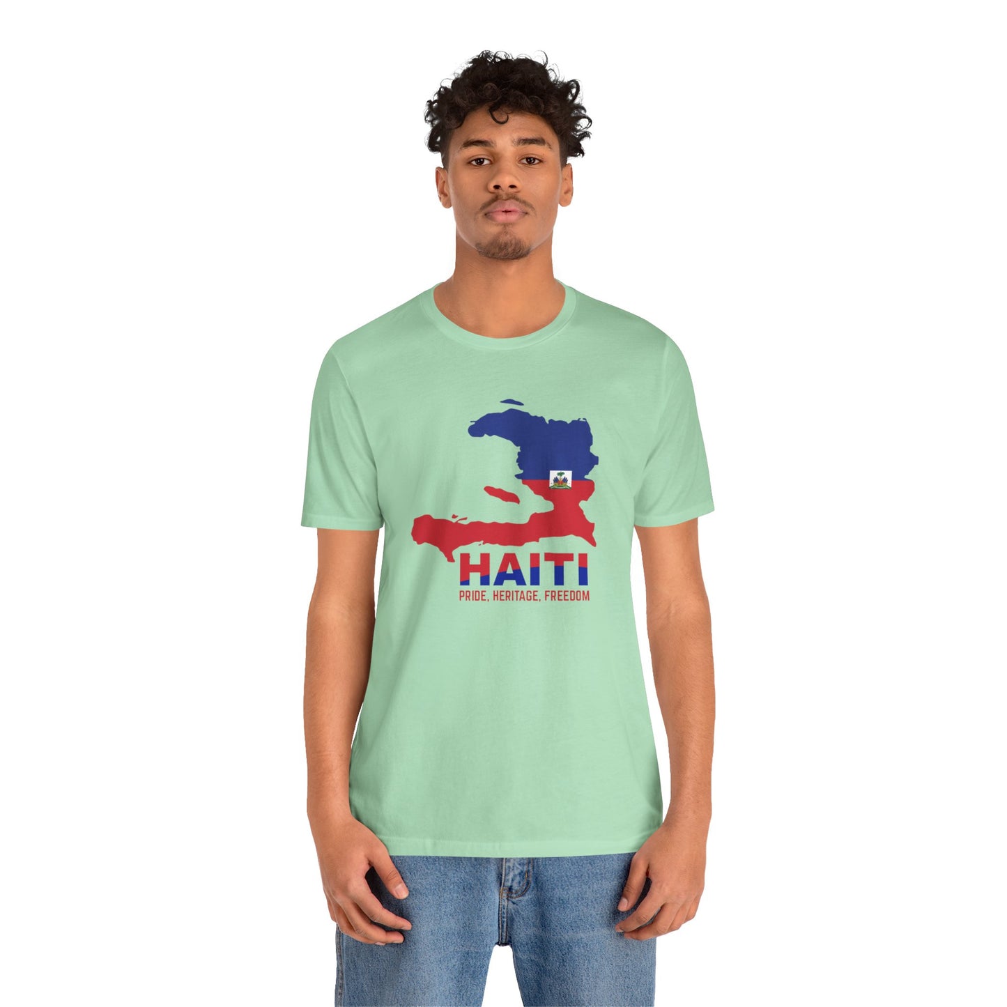 Unisex Jersey Haiti T-shirt met korte mouwen