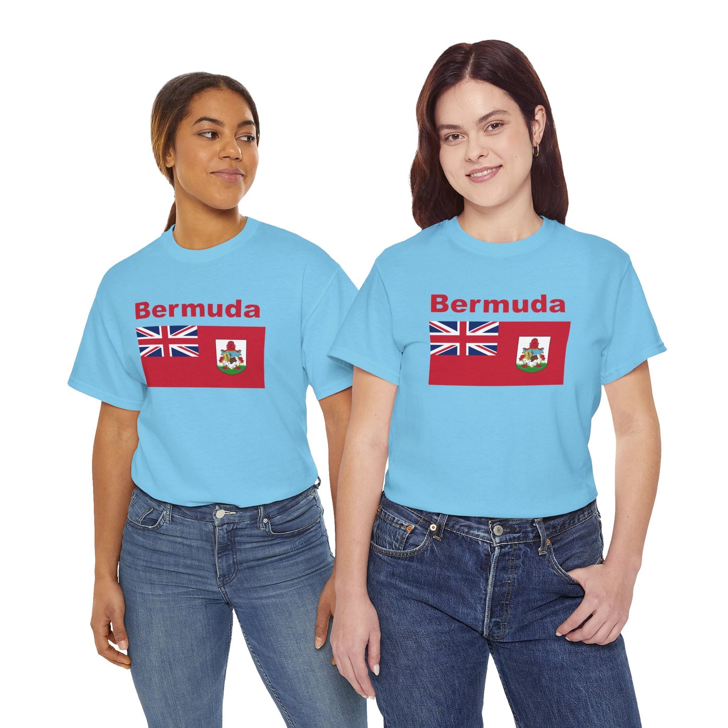 Unisex zwaar Bermuda katoenen T-shirt 