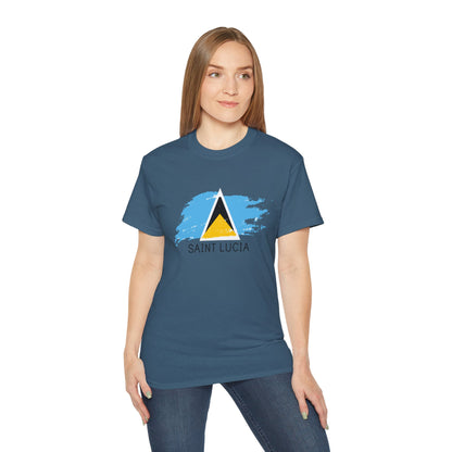 Saint Lucia vlag unisex ultra katoenen T-shirt - casual shirt