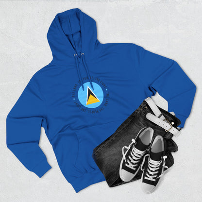 Hoodie met vlag van Saint Lucia