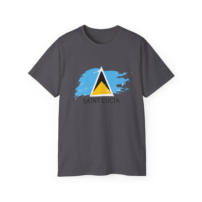 Saint Lucia vlag unisex ultra katoenen T-shirt - casual shirt