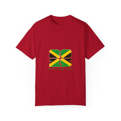 Jamaican Happy New Year Unisex Garment-Dyed T-Shirt