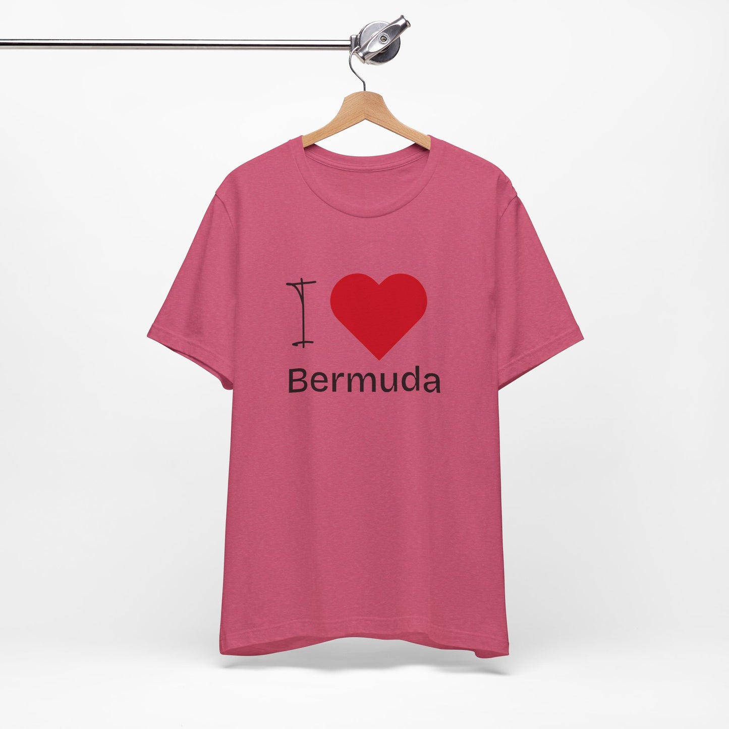 Unisex Jersey Bermuda T-shirt met korte mouwen 