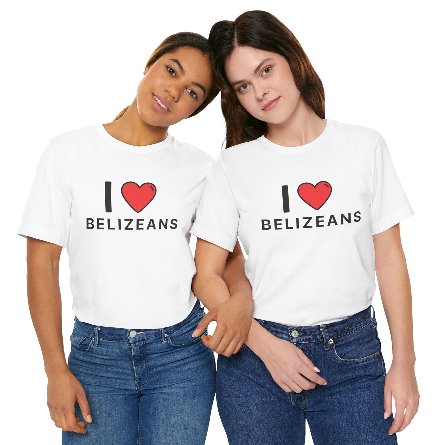 Unisex Jersey Belize T-shirt met korte mouwen 