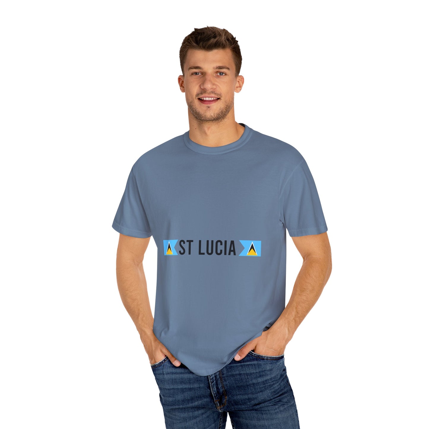 Unisex Garment-Dyed T-Shirt - ST LUCIA