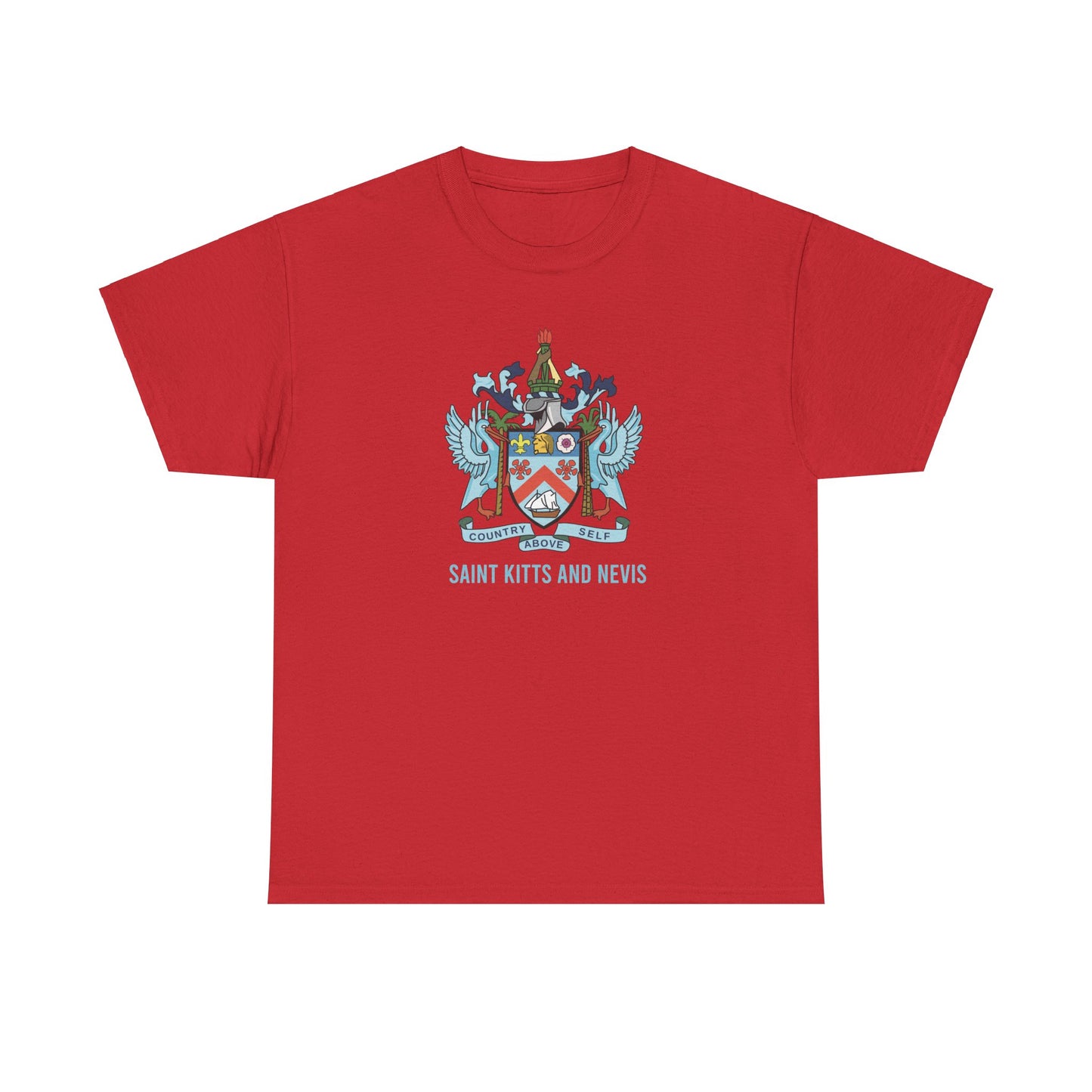 Unisex Heavy Saint Kitts and Nevis Cotton Tee