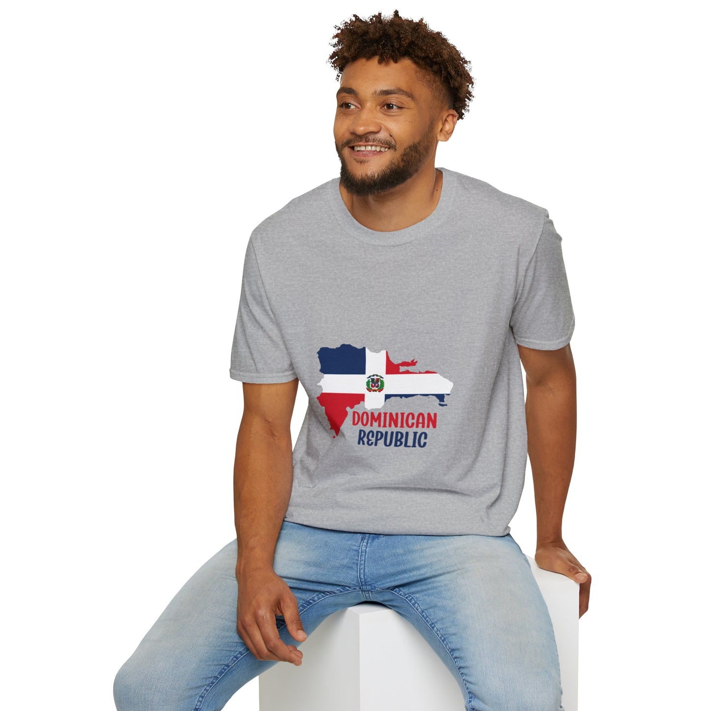 Dominican Republic flag map Classic T-Shirt