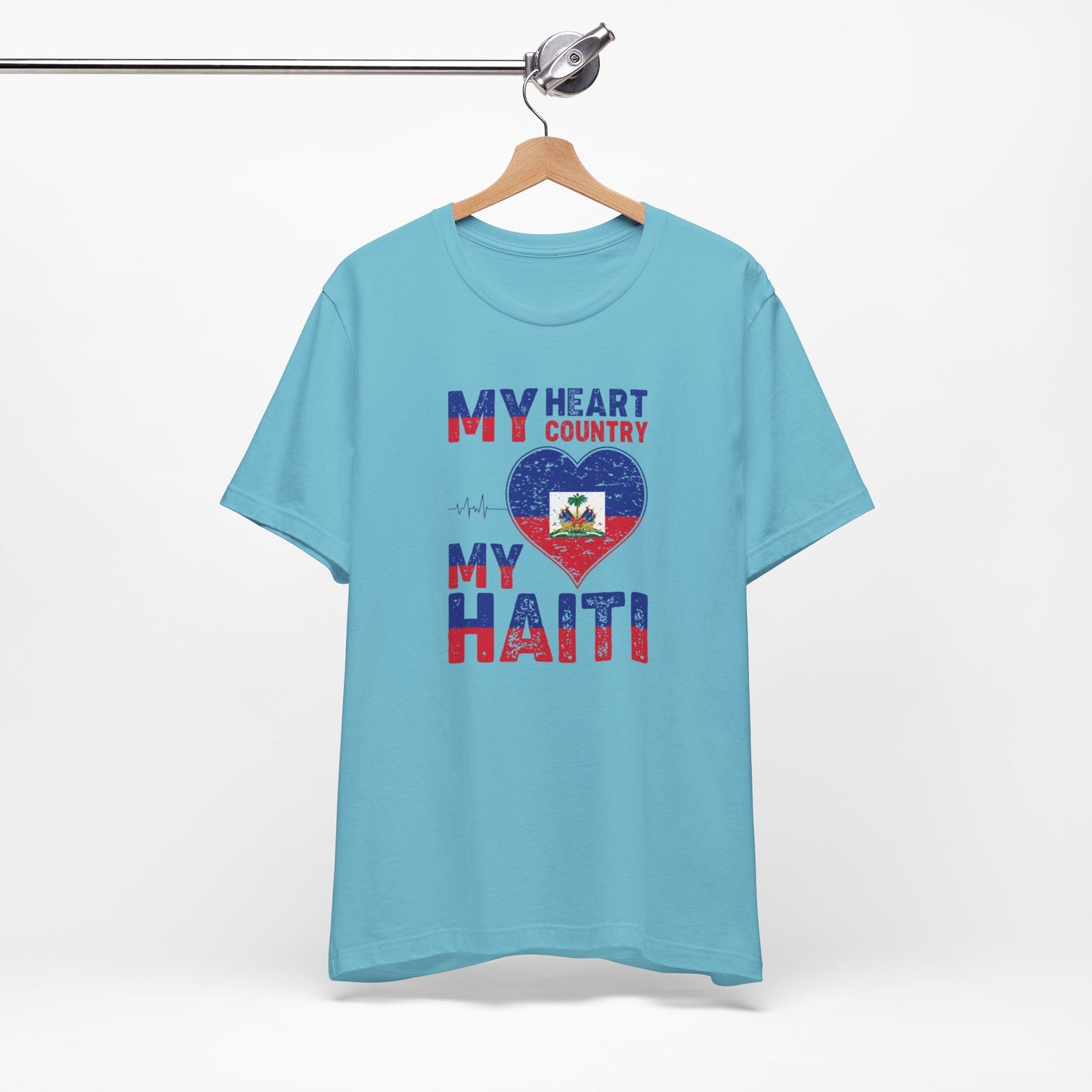 Unisex Jersey Haiti T-shirt met korte mouwen