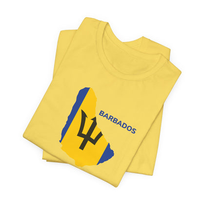 Unisex Barbados T-shirt met korte mouwen