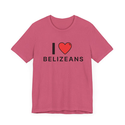 Unisex Jersey Belize T-shirt met korte mouwen 