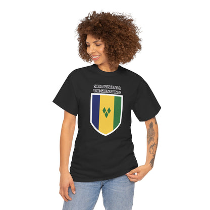 Unisex Heavy Saint Vincent Katoenen T-shirt