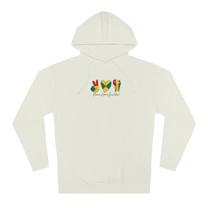 Peace love Grenadian Essential Unisex Hooded Sweatshirt