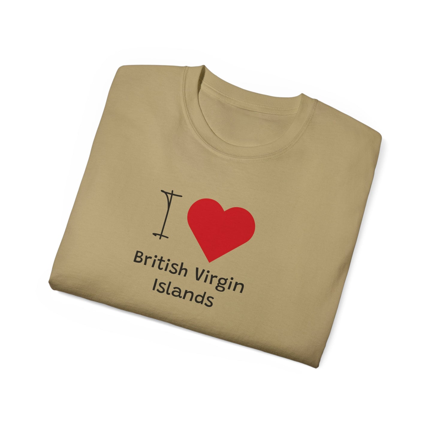 Unisex Ultra Britse Maagdeneilanden Katoenen T-shirt