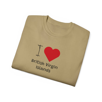 Unisex Ultra Britse Maagdeneilanden Katoenen T-shirt