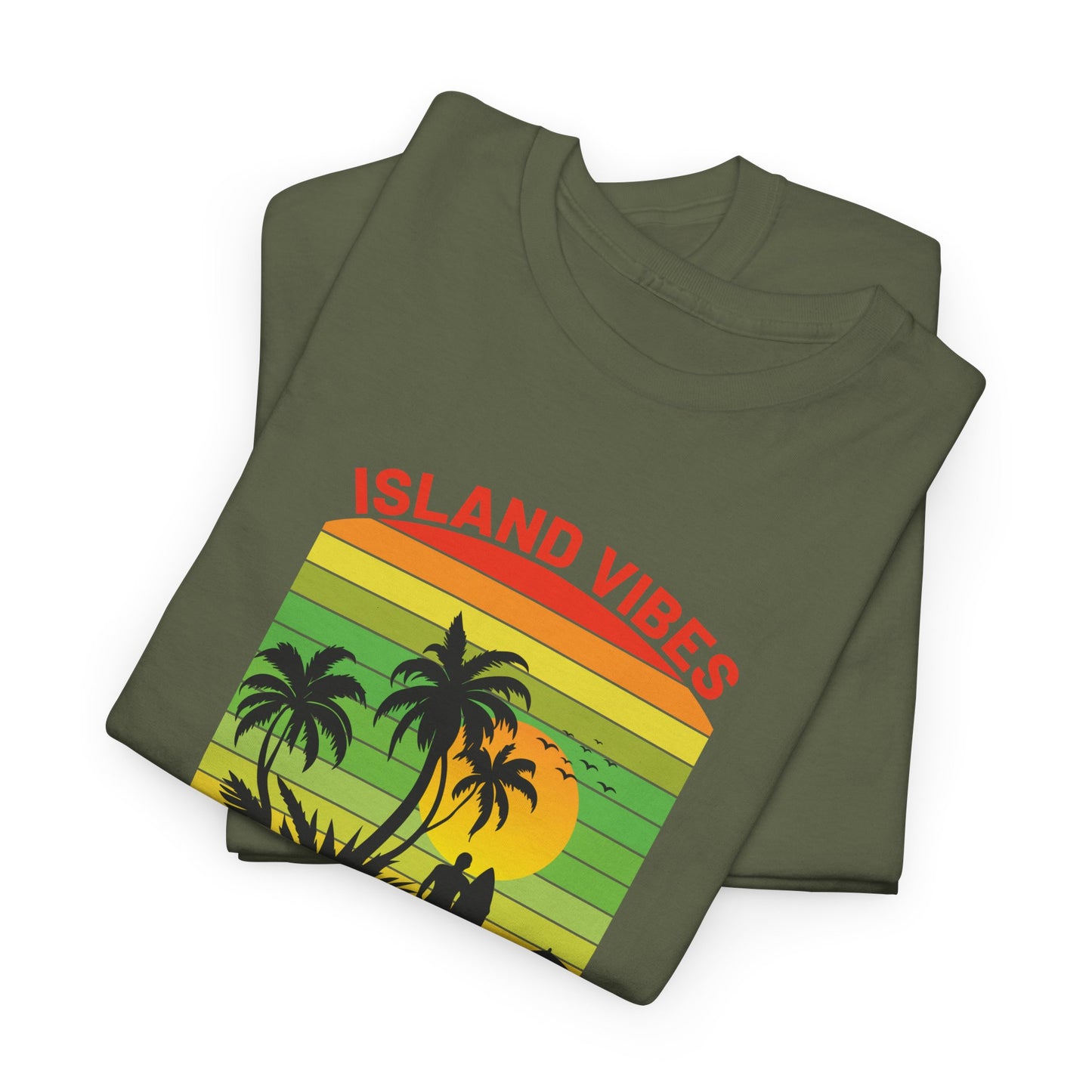 Unisex Zware Dominica Katoenen T-shirt