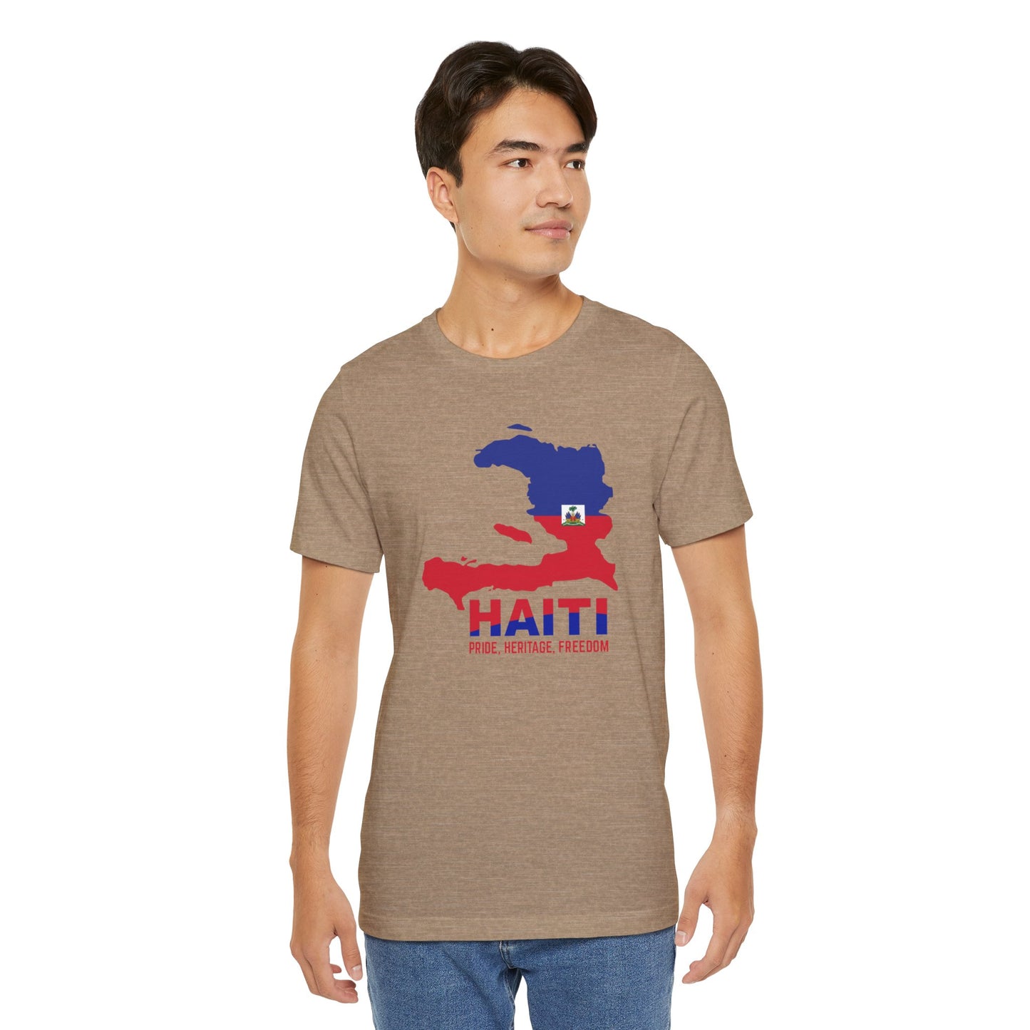 Unisex Jersey Haiti T-shirt met korte mouwen