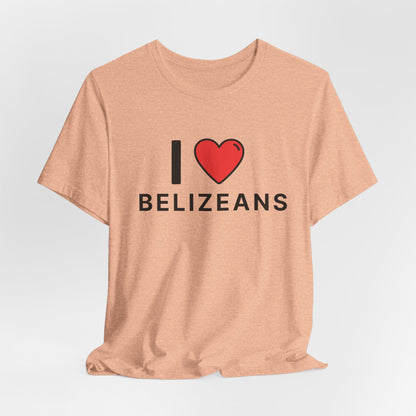 Unisex Jersey Belize T-shirt met korte mouwen 