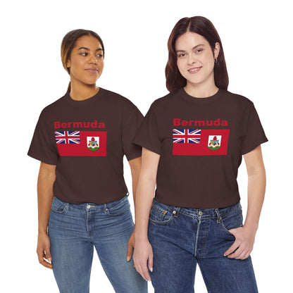 Unisex zwaar Bermuda katoenen T-shirt 