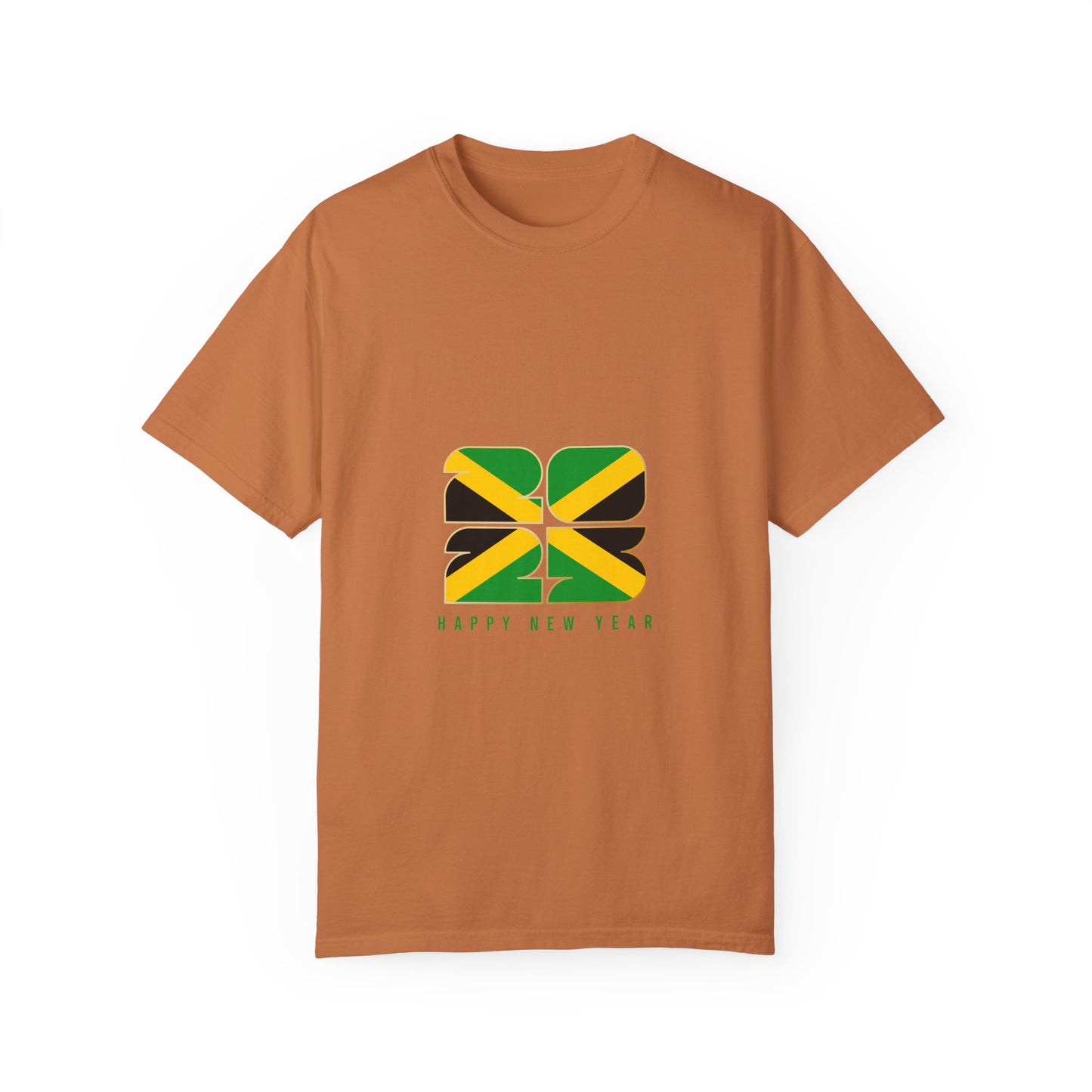 Jamaican Happy New Year Unisex Garment-Dyed T-Shirt