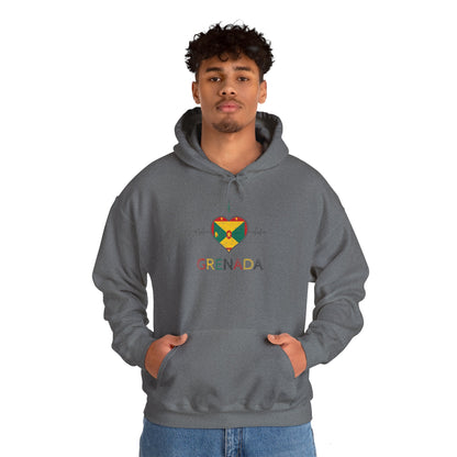 Ik hou van Grenada Hartvormige Vlag Capuchon Sweatshirt