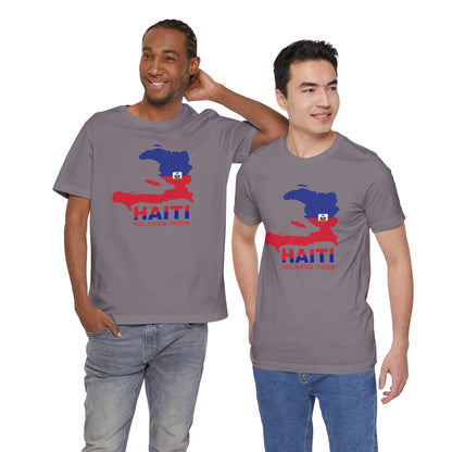 Unisex Jersey Haiti T-shirt met korte mouwen