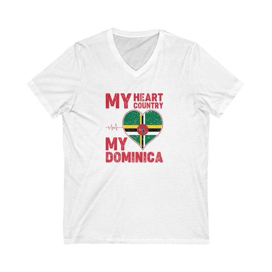 Men & Women Dominica Short Sleeve V-Neck Tee