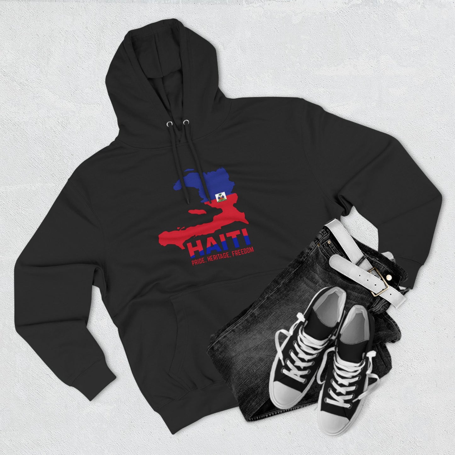 Klassieke hoodie met vlag van Haïti