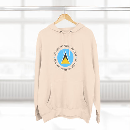 Hoodie met vlag van Saint Lucia