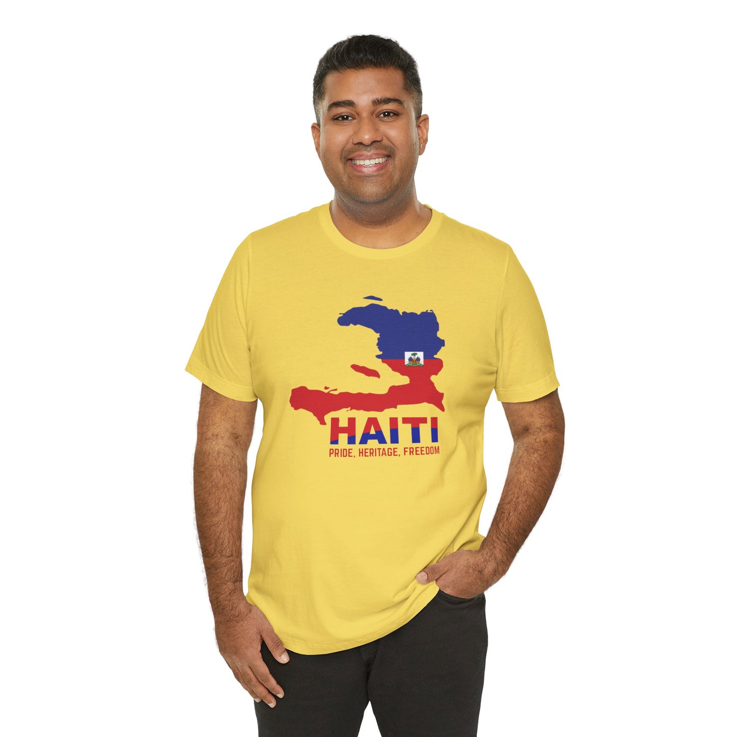 Unisex Jersey Haiti T-shirt met korte mouwen