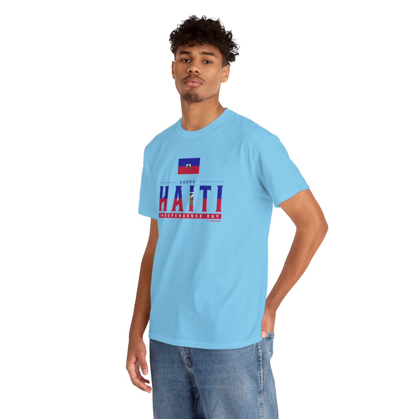 Unisex Heavy Haiti Katoenen T-shirt