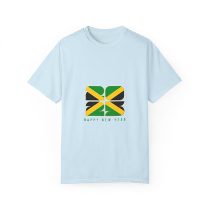 Jamaican Happy New Year Unisex Garment-Dyed T-Shirt