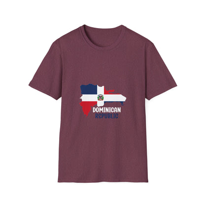 Dominican Republic flag map Classic T-Shirt