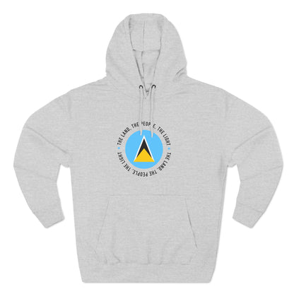 Hoodie met vlag van Saint Lucia