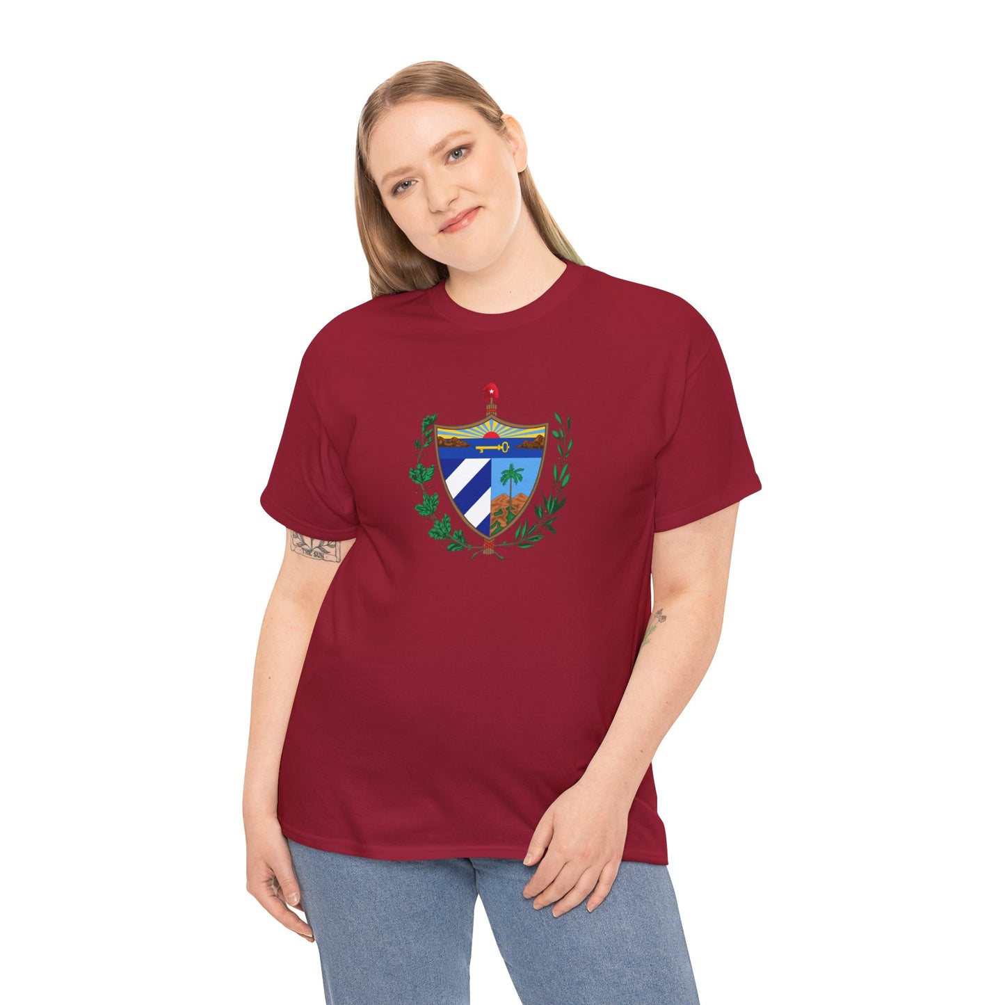 Unisex Zware Cuba Katoenen T-shirt