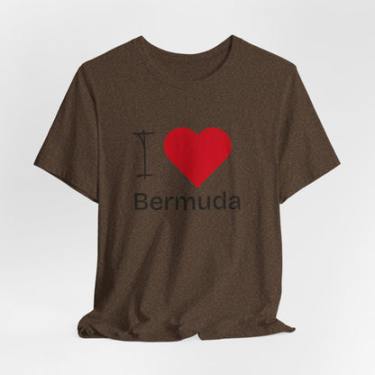 Unisex Jersey Bermuda T-shirt met korte mouwen 