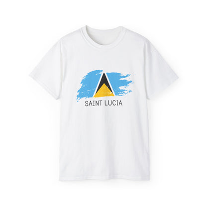 Saint Lucia vlag unisex ultra katoenen T-shirt - casual shirt