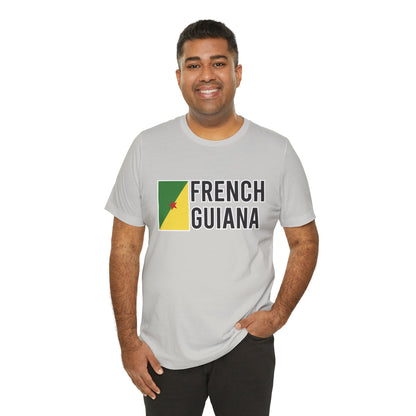 Unisex Jersey Frans-Guyana Korte Mouw T-shirt