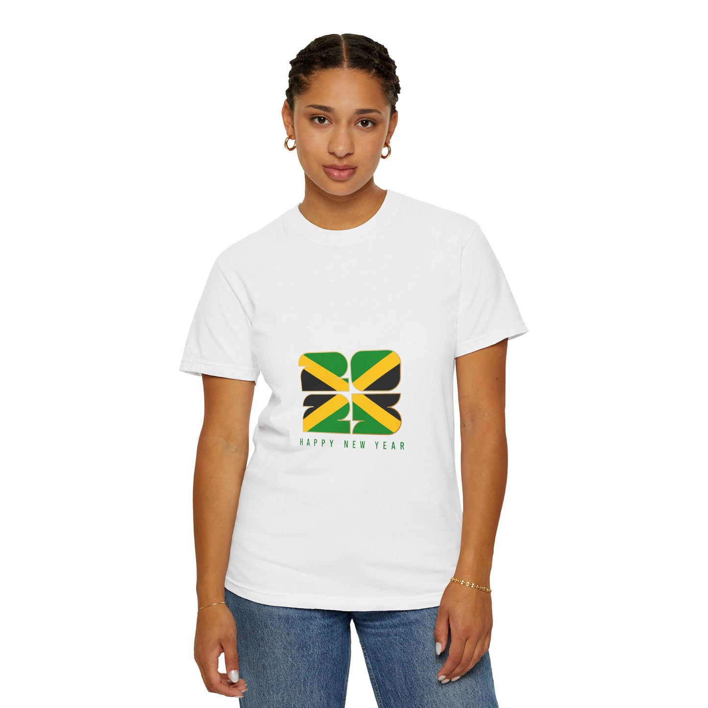 Jamaican Happy New Year Unisex Garment-Dyed T-Shirt