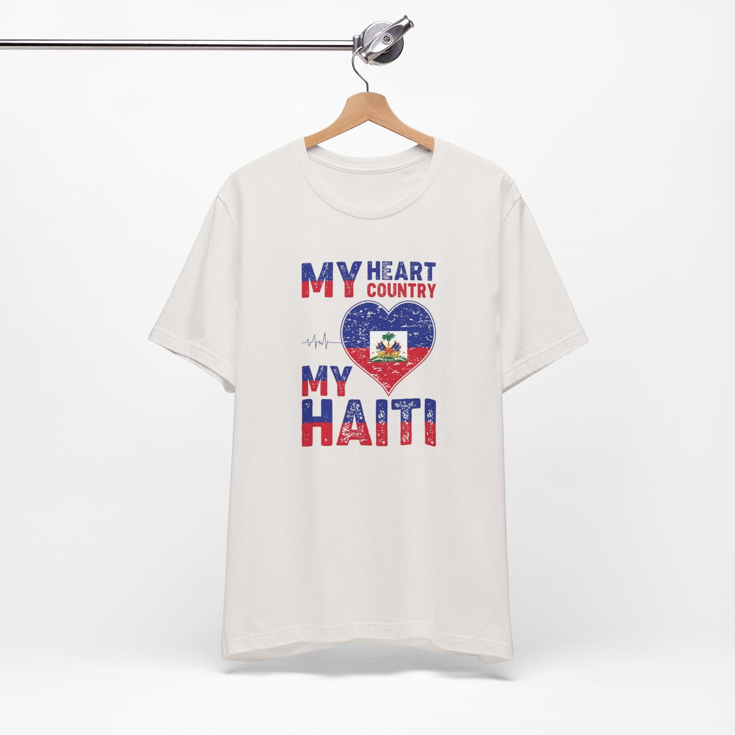 Unisex Jersey Haiti T-shirt met korte mouwen